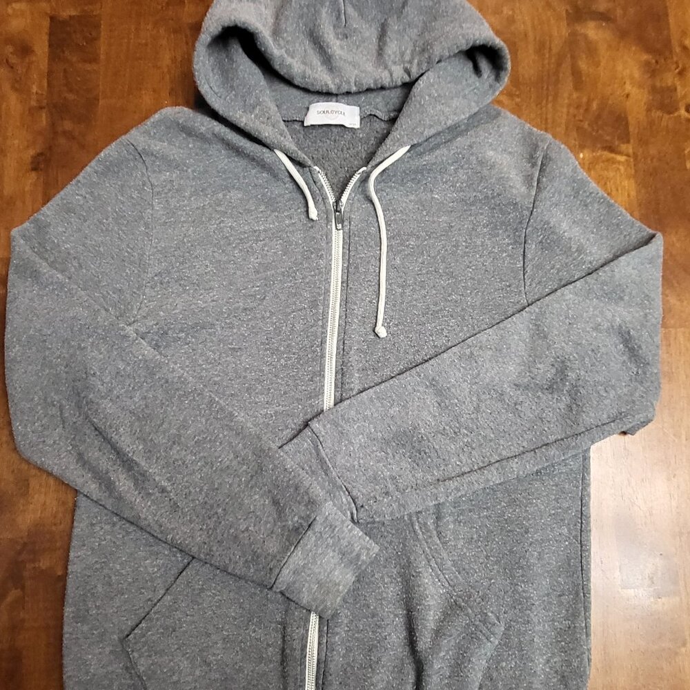Soul Cycle ~ Sz L ~ Grey Zip Up Hoodie ~ Excellent Condition - Picture 5 of 9